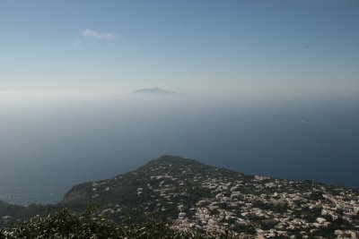 view onto Anacapri and Vesuvius