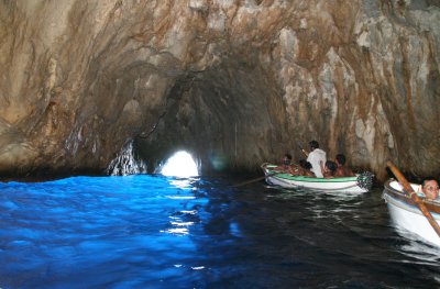 inside Blue Grotto