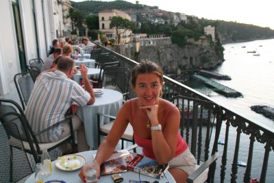 sunset in Sorrento