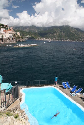swimming pool of Luna Convento, Amalfi