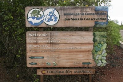 Charles Darwin research station on the island of Santa Cruz