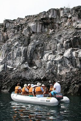 approaching Prince Philips Steps at Darwin Bay of island Genovesa