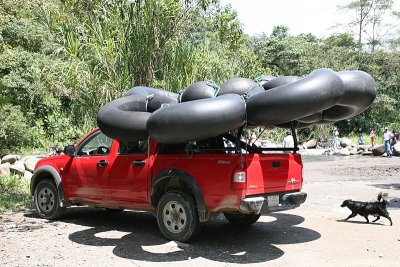 rafting adventure on the Mindo River