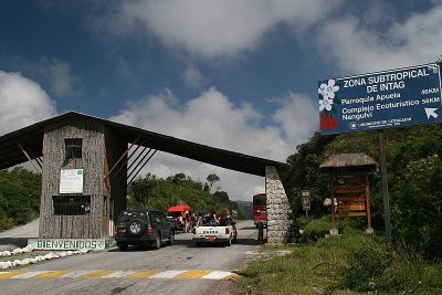 entrance to Reserva Ecologica Cotacachi-Cayapas