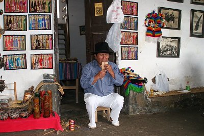 at the home of the local indians in Otavalo