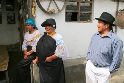 at the home of the local indians in Otavalo