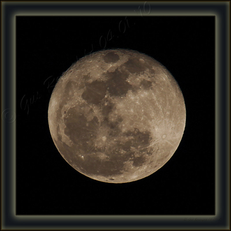Wolf Moon Close To Full Size