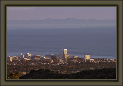 Easter Afternoon From My Bay Window - Santa Monica Proper On The Coast And Catalina Island On Horizon