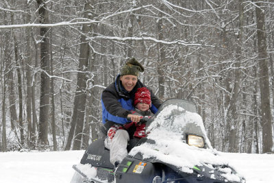 No one ever got tired of snowmobiling