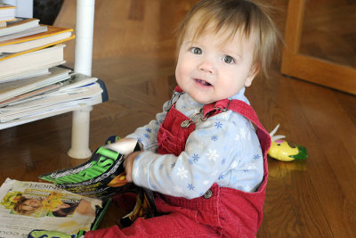 Whatcha looking at? Everyone reads magazines while pooping.
