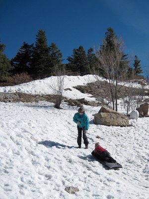 One last day of sledding