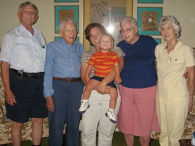 Simon and his great-great aunts and uncles