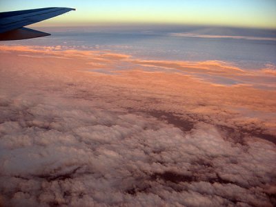 FL sunset from an airplane