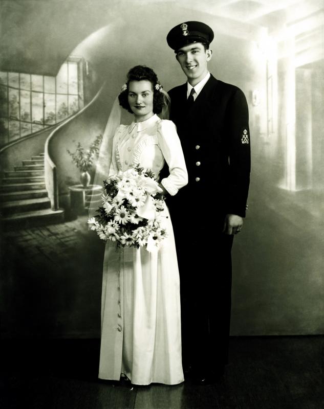 Mom  & Dad - Wedding 1942