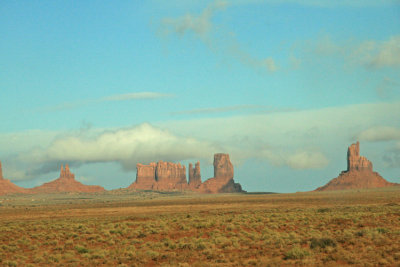 Monument valley from a distance