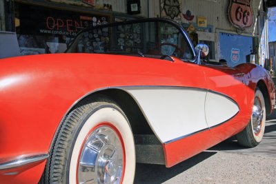 '57 Corvette at Hackberry Store