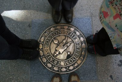 Freedom Trail sidewalk emblem