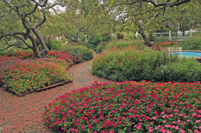 Formal Garden at Strawberry Bank, Portsmouth, New Hampshire