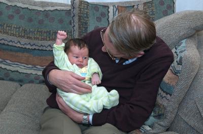Gil's first international visitor 3-28