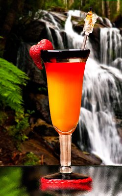 Cocktail at the falls by Dennis