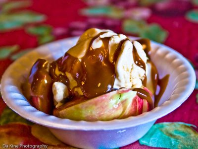 Caramel Apple Sundae with cinnamon ice cream -Tom Frisch