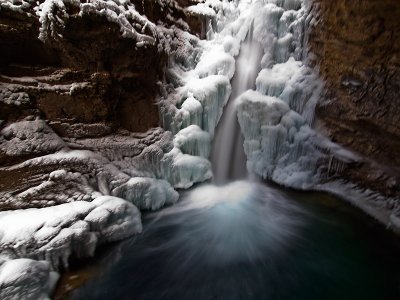 3rd Place     Icy falls by Dennis