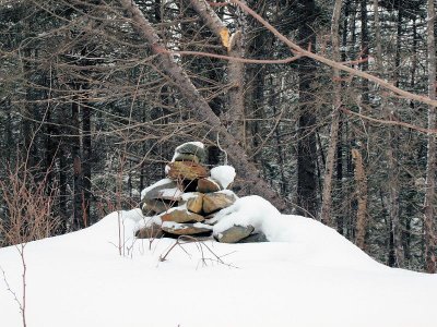 a roadside cairn - brenda