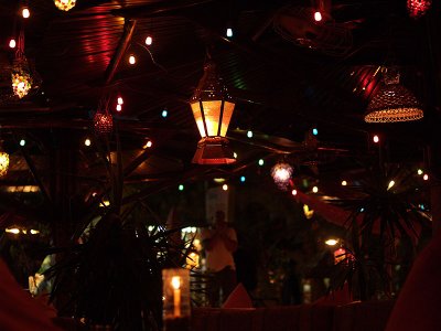 Restaurant lights by Geophoto