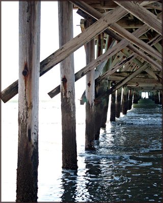 under the pier
