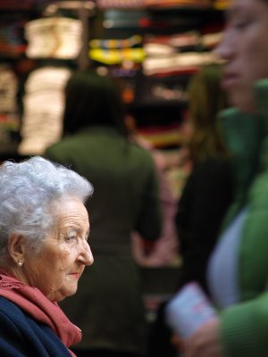 Grannie goes shopping - by endika