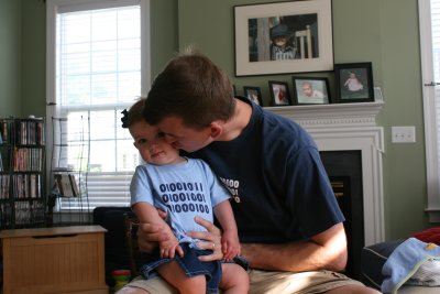 dad kisses