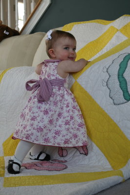 Easter dress - and look I can stand up