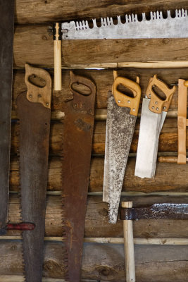 saws at the woodshop