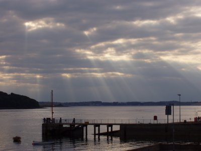 Sun going down on Strangford Lough