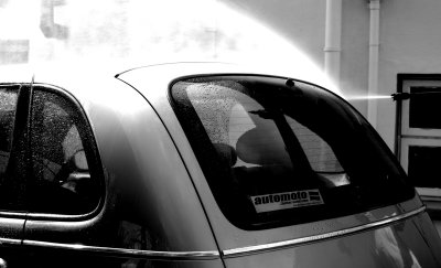 Water  -washing the car