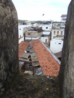 local market as seen from Lamu Fort