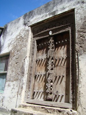 very old carved door