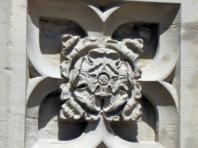 Decorative relief carving: Roses