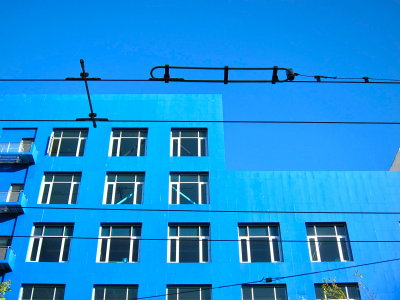 Blue on Market Street, San Francisco