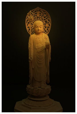 「地藏王菩薩」黃楊木雕