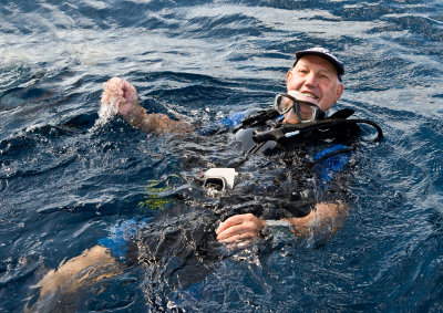 Rod after the dive