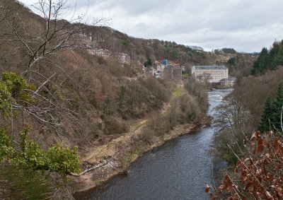 Walk around New Lanark & Falls of Clyde - Mar 2010.