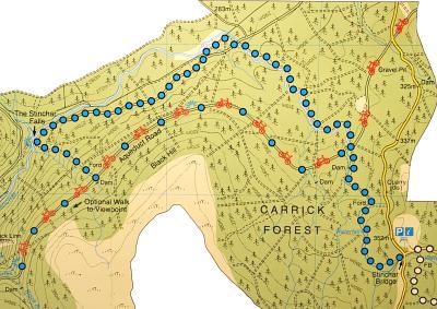 Walk route map.