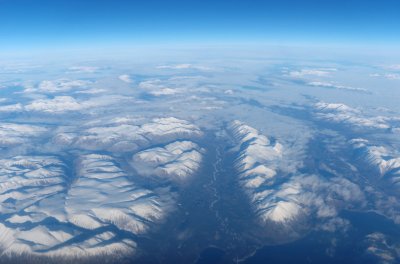 Over the Rockies. Les Rocheuses.