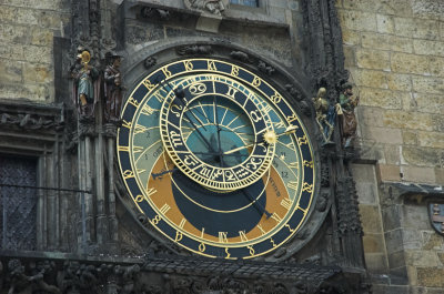 Prague astronomical clock. Horloge astronomique de Prague