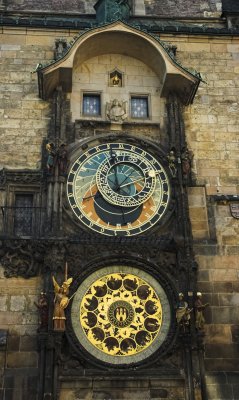 Prague astronomical clock. Horloge astronomique de Prague