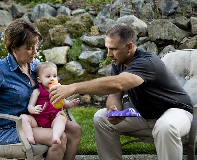 Grandma, Ava, & Dad