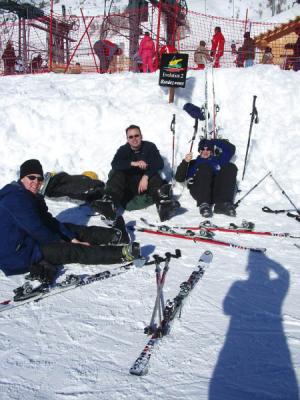 Simon, Will and Mike recovering
