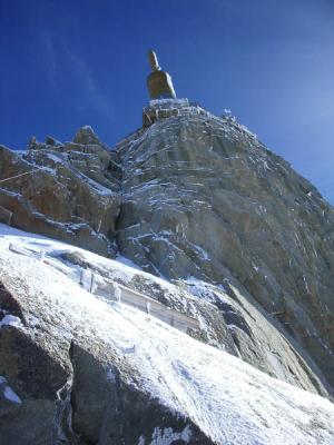 Top of the mountain at Aiguille du midi