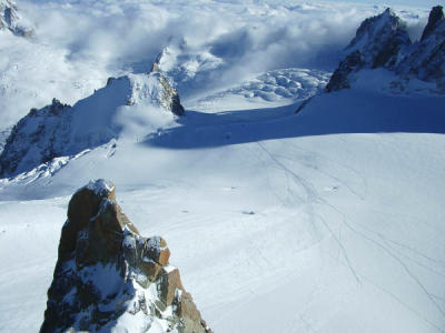View from Aiguille du midi